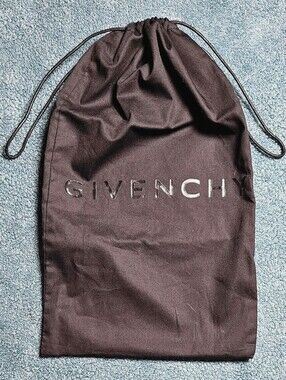 NEW Givenchy Mini Antigona Dust Bag Authentic Black Drawstring Shoe Protector